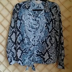 - MICHAEL KORS snakeskin print blouse, size S